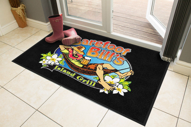 Barefoot Bill's 4 X 6 Rubber Backed Carpeted HD - The Personalized Doormats Company