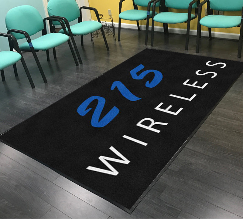 215 wireless § 5 X 8 Rubber Backed Carpeted HD - The Personalized Doormats Company