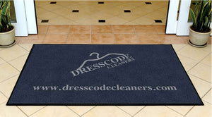 DressCode Cleaners 3 X 5 Rubber Backed Carpeted HD - The Personalized Doormats Company