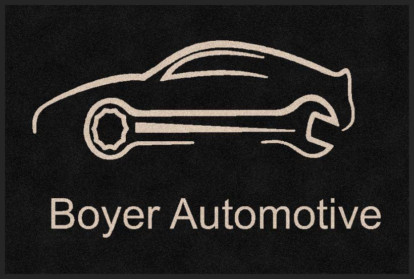 Boyer Automotive 2 X 3 Rubber Backed Carpeted HD - The Personalized Doormats Company