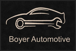 Boyer Automotive 2 X 3 Rubber Backed Carpeted HD - The Personalized Doormats Company