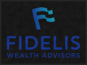 Fidelis Wealth Advisors 3 X 4 Rubber Backed Carpeted HD - The Personalized Doormats Company