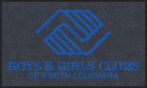 gray rug blue logo