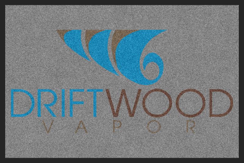Drift wood vapor 2 x 3 Rubber Backed Carpeted - The Personalized Doormats Company