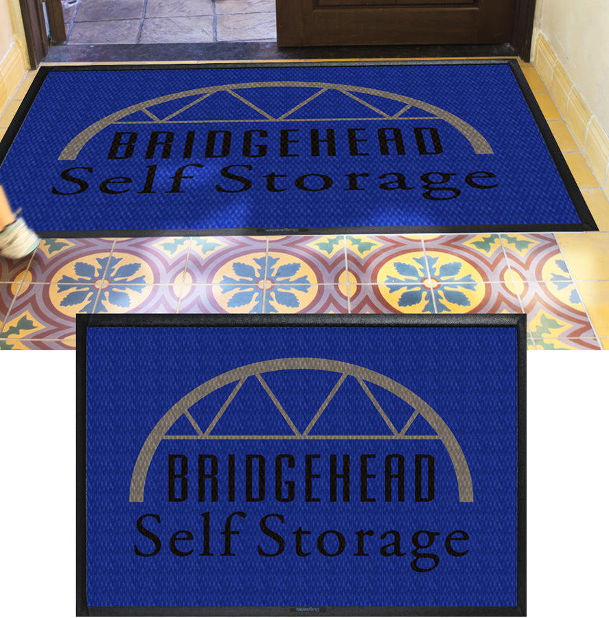 BRIDGEHEAD SELF STORAGE 4 X 5 Luxury Berber Inlay - The Personalized Doormats Company