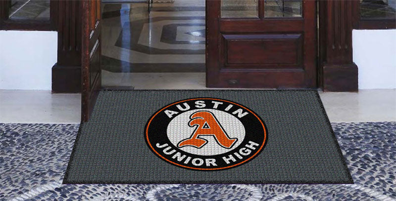 Austin Junior High School 3 x 5 Waterhog Impressions - The Personalized Doormats Company