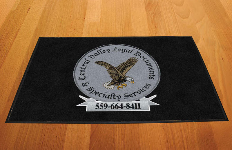 CENTRAL VALLEY LEGAL DOCUMENTS & SPE 2 X 3 Rubber Backed Carpeted HD - The Personalized Doormats Company