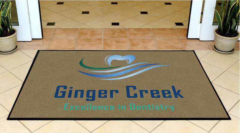 Ginger Creek Outdoor 3 X 5 Rubber Backed Carpeted HD - The Personalized Doormats Company