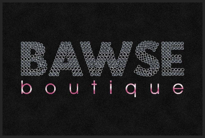 Bawse Boutique 2 X 3 Rubber Backed Carpeted HD - The Personalized Doormats Company