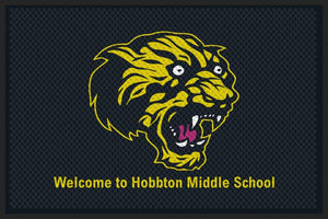 Hobbton Middle School 4 X 6 Rubber Scraper - The Personalized Doormats Company