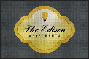 Edison Entrance Rug 4 X 6 Waterhog Impressions - The Personalized Doormats Company