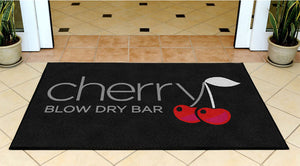 Cherry Blow Dry Bar 3 x 5 Rubber Backed Carpeted - The Personalized Doormats Company