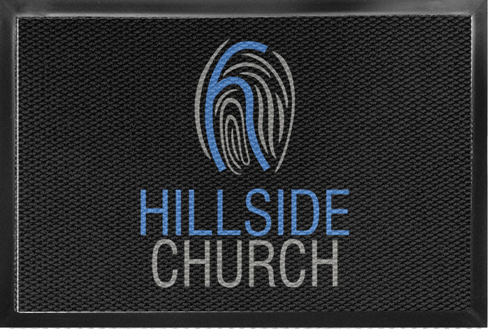 Hillside Church 4 x 6 Luxury Berber Inlay - The Personalized Doormats Company