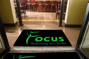 Focus Performing Arts Studio 4 x 6 Waterhog Impressions - The Personalized Doormats Company