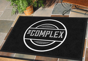Complex Gentlemens Barbershop 2 x 3 Rubber Backed Carpeted HD - The Personalized Doormats Company
