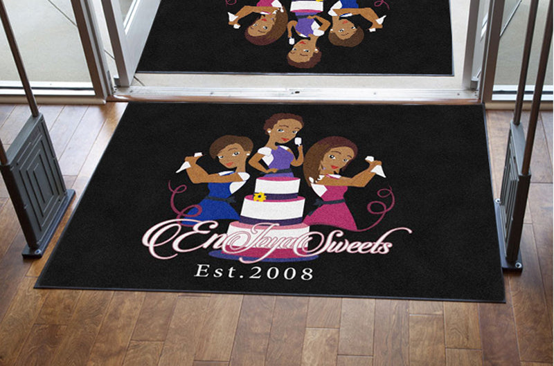Enjoya Sweets 4 X 6 Rubber Backed Carpeted HD - The Personalized Doormats Company
