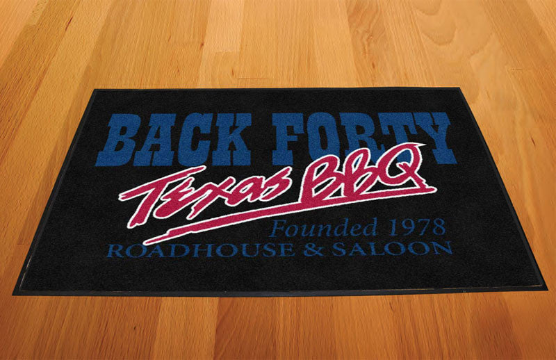 Back Forty 2 X 3 Rubber Backed Carpeted HD - The Personalized Doormats Company