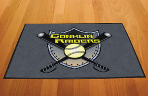 CONKLIN RAIDERS 2 X 3 Rubber Backed Carpeted HD - The Personalized Doormats Company