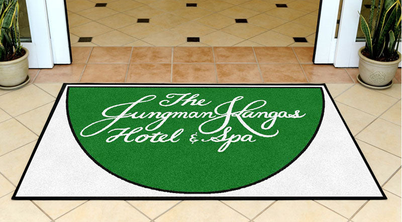 JKH&S 3 X 5 Rubber Backed Carpeted HD Half Round - The Personalized Doormats Company
