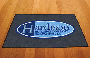 Hardison Building Inc 2 X 3 Rubber Backed Carpeted HD - The Personalized Doormats Company