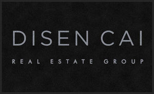 Disen Cai Real Estate Group 3 X 5 Rubber Backed Carpeted HD - The Personalized Doormats Company