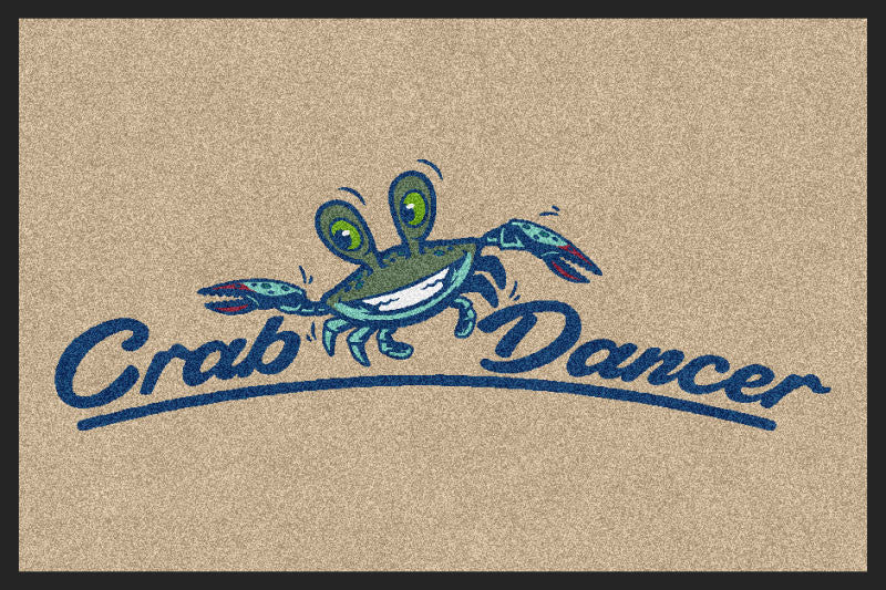 Crab Dancer 2 X 3 Rubber Backed Carpeted HD - The Personalized Doormats Company