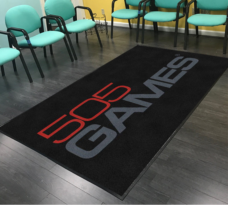 505 Games § 5 X 8 Rubber Backed Carpeted HD - The Personalized Doormats Company
