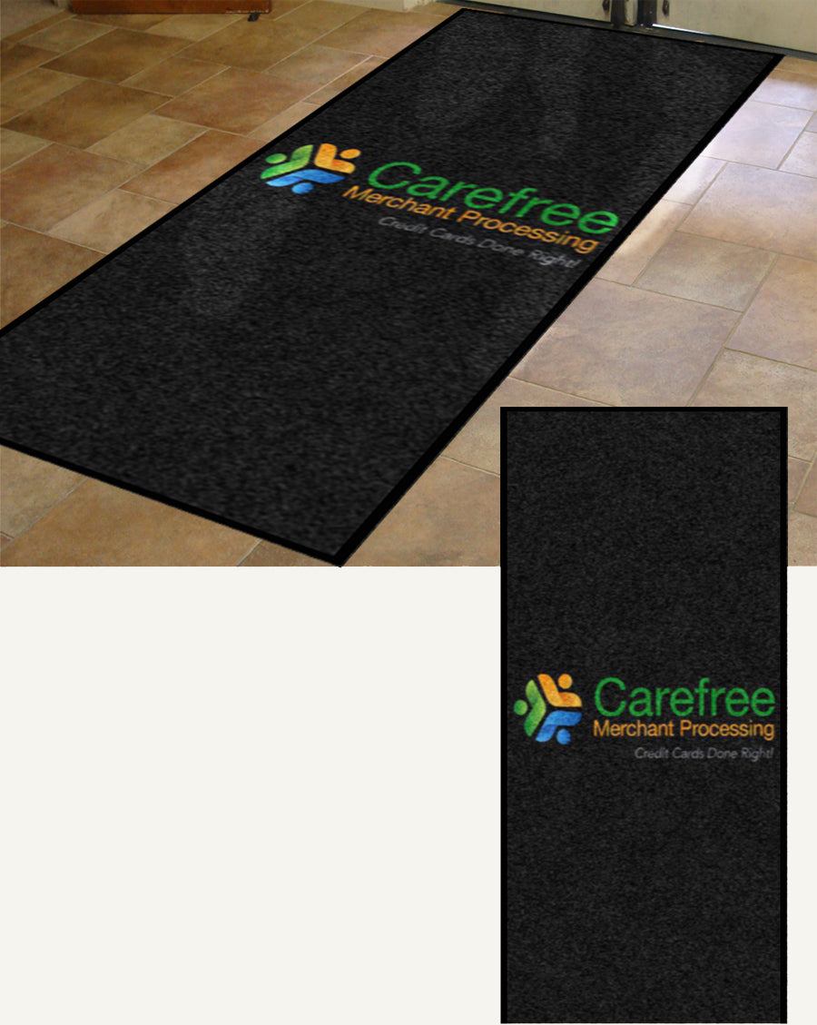 Carefree Merchant Processing 5 X 10 Rubber Backed Carpeted HD - The Personalized Doormats Company