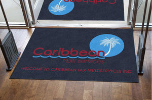 Carribean Tax 4 X 6 Rubber Backed Carpeted HD - The Personalized Doormats Company