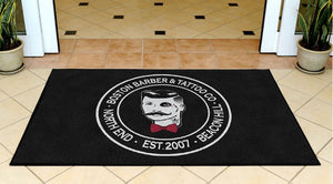 boston barber 3 X 5 Rubber Backed Carpeted HD - The Personalized Doormats Company