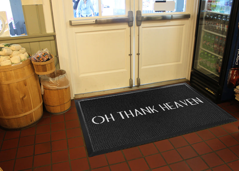 Oh thank heaven §-3 X 5 Luxury Berber Inlay-The Personalized Doormats Company