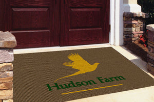HUDSON FARM - Fashion Edge 4 X 6 Waterhog Impressions - The Personalized Doormats Company