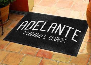 Adelante Barbell Club 2 X 3 Rubber Backed Carpeted HD - The Personalized Doormats Company