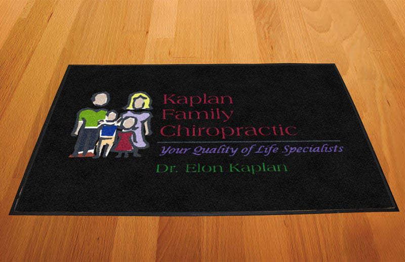 Kaplan Chiro 2 X 3 Rubber Backed Carpeted HD - The Personalized Doormats Company