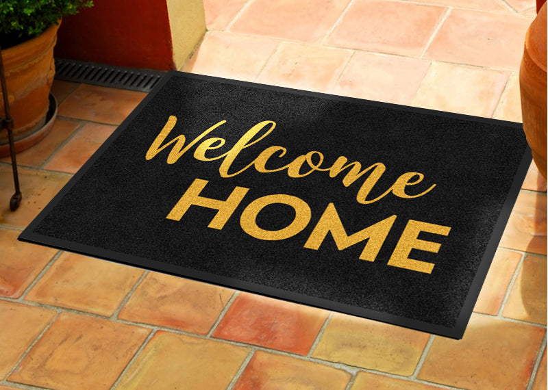 HOME Room_WelcomeMat 2 x 3 Rubber Backed Carpeted HD - The Personalized Doormats Company