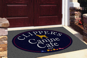 Clipper's Canine Cafe 4 X 6 Waterhog Impressions - The Personalized Doormats Company