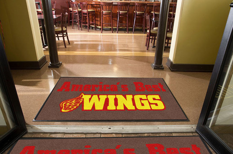 Americas Best Wings 4 X 6 Rubber Backed Carpeted - The Personalized Doormats Company