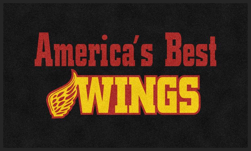 America's Best wings 3 X 5 Rubber Backed Carpeted HD - The Personalized Doormats Company