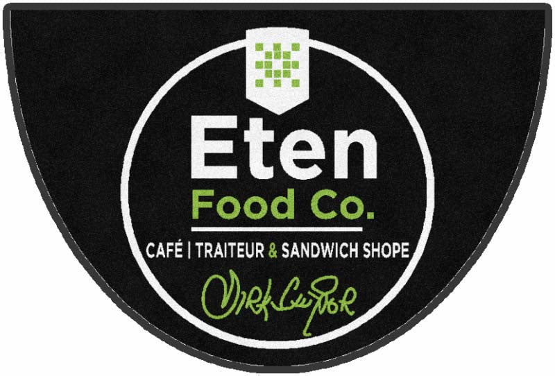 Eten Food Co 2 X 3 Rubber Backed Carpeted HD - The Personalized Doormats Company