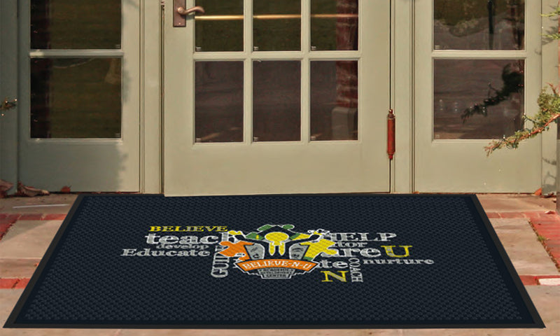 BNU ADC Double Doormat 4 x 6 Rubber Scraper - The Personalized Doormats Company