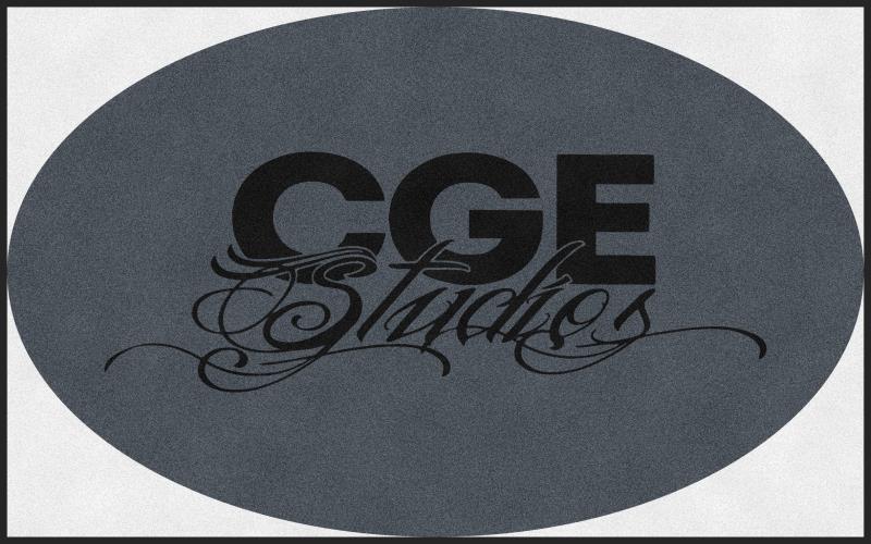 CGE 5 X 8 Rubber Backed Carpeted HD Round - The Personalized Doormats Company