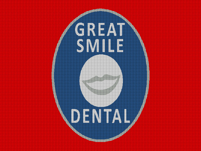 Great Smile Dental 3 X 4 Waterhog Inlay - The Personalized Doormats Company