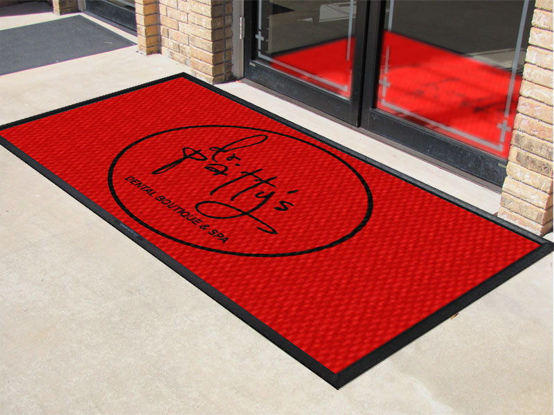 Dr. Patty's Red Carpet 5 X 8 Luxury Berber Inlay - The Personalized Doormats Company