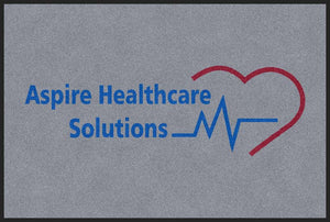 Aspire Healthcare Solutions 2 X 3 Rubber Backed Carpeted HD - The Personalized Doormats Company