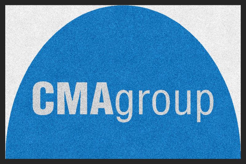 CMA 2 X 3 Rubber Backed Carpeted HD Half Round - The Personalized Doormats Company