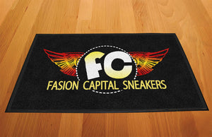 Fashion Capital Sneakers 2 X 3 Rubber Backed Carpeted - The Personalized Doormats Company