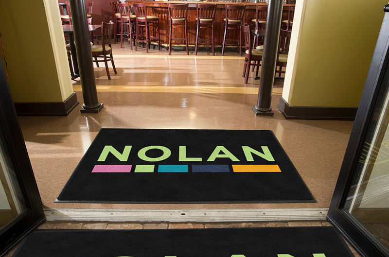 62255 NOLAN 4 X 6 Rubber Backed Carpeted HD - The Personalized Doormats Company
