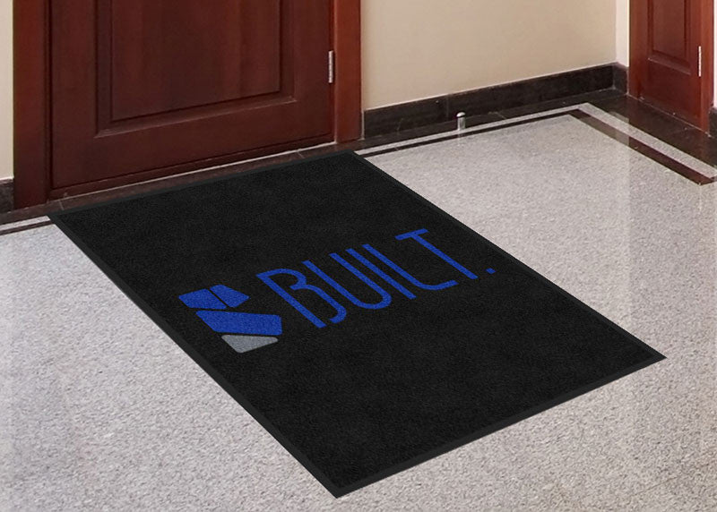 Built Model Homes 3 x 4 Rubber Backed Carpeted HD - The Personalized Doormats Company