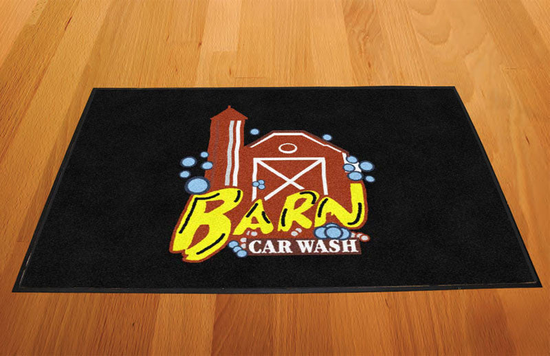 Barn Car Wash 2 X 3 Rubber Backed Carpeted HD - The Personalized Doormats Company