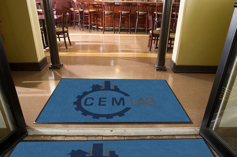 CEM Lab 4 X 6 Rubber Backed Carpeted HD - The Personalized Doormats Company